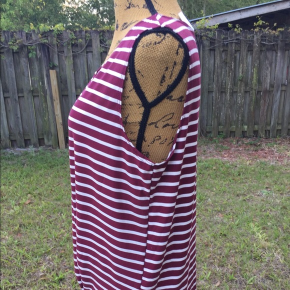 Striped tie front top - Picture 5 of 5